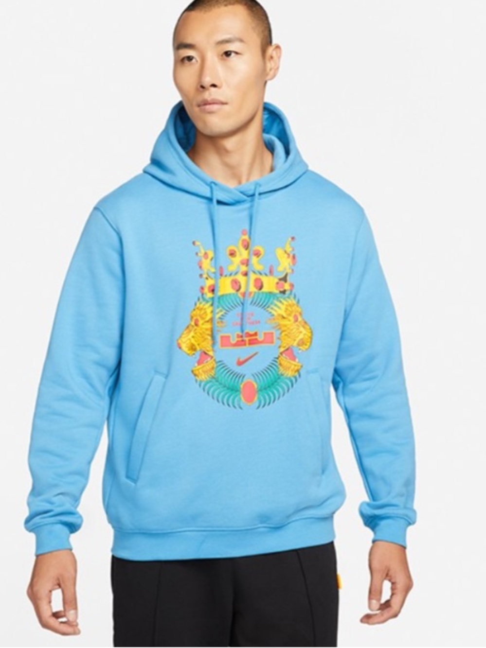 Nike x LeBron James Crowned Tiger Pullover Hoodie Sz XL